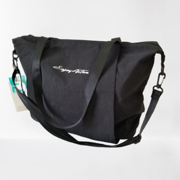 ENJOY ACTIVE Handbags - NWT! Enjoy Active Large Black 25L Water-resistant Tote with Yoga Mat Pocket